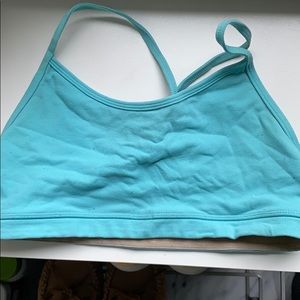 Lululemon size 6 light blue Flow-Y sports bra
